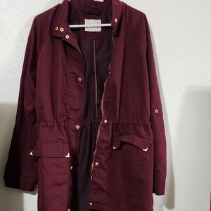 a new day Women's Deep Burgundy Utility Jacket